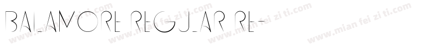 Bailamore Regular Re字体转换